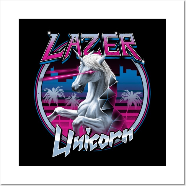 Lazer Unicorn Wall Art by Vincent Trinidad Art